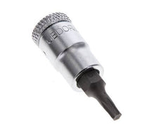 inserto de vaso de 1/4" Gedore para tornillos Torx internos TX15