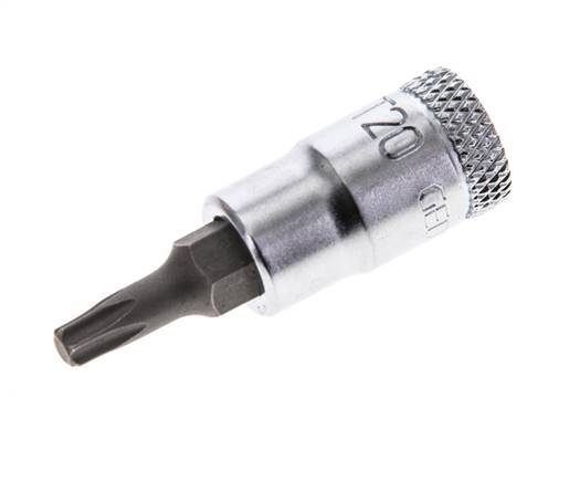 inserto de vaso de 1/4" Gedore para tornillos Torx internos TX20