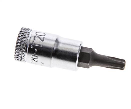 inserto de vaso de 1/4" Gedore para tornillos Torx internos TX20