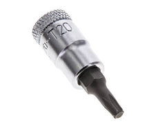 inserto de vaso de 1/4" Gedore para tornillos Torx internos TX20