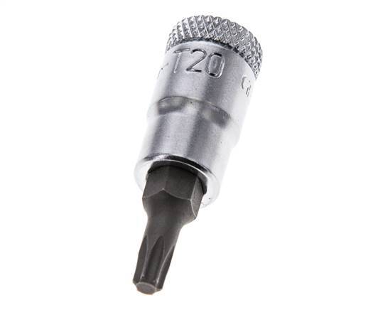 inserto de vaso de 1/4" Gedore para tornillos Torx internos TX20