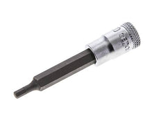 inserción de pasador largo de 1/4" Gedore de 60 mm para tornillos de cabeza hueca hexagonal de 3 mm