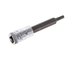 inserción de pasador largo de 1/4" Gedore de 60 mm para tornillos de cabeza hueca hexagonal de 3 mm