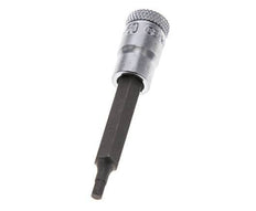inserción de pasador largo de 1/4" Gedore de 60 mm para tornillos de cabeza hueca hexagonal de 3 mm