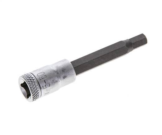 inserción de pasador largo de 1/4" Gedore de 60 mm para tornillos de cabeza hueca hexagonal de 5 mm