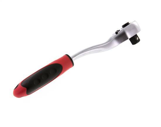 carraca angular roja de 1/2" con palanca de cambio de dirección