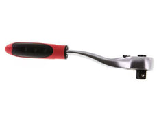 carraca angular roja de 1/2" con palanca de cambio de dirección