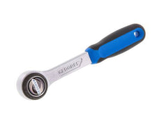 carraca Gedore de 1/4" con palanca metálica de cambio de dirección