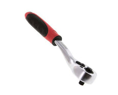 carraca angular roja de 1/4" con palanca de cambio de dirección