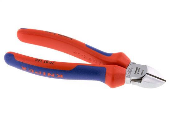 Alicates de corte diagonal Knipex 160 mm Mangos de 2 componentes