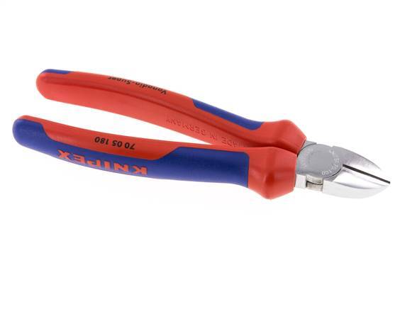 Alicates de corte diagonal Knipex 180 mm Mangos de 2 componentes