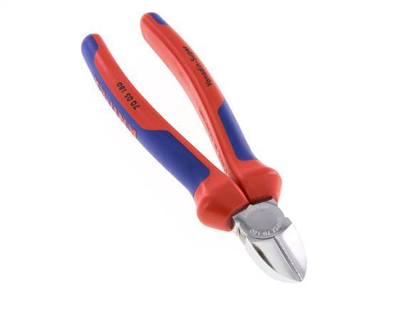 Alicates de corte diagonal Knipex 180 mm Mangos de 2 componentes