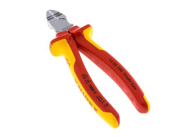 Alicates de corte diagonal Knipex 160 mm VDE Testado hasta 1000V para pelar cables
