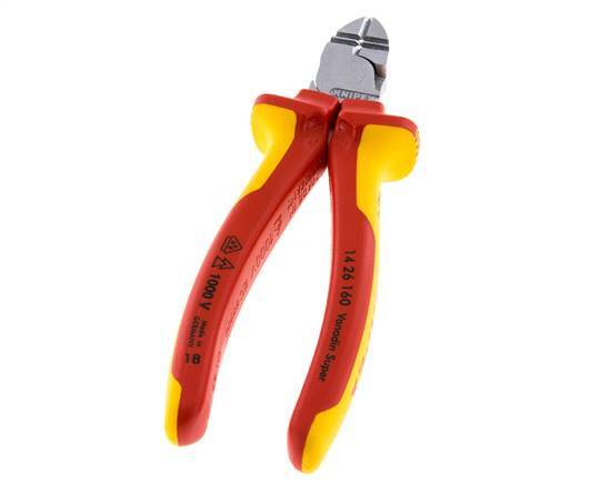 Alicates de corte diagonal Knipex 160 mm VDE Testado hasta 1000V para pelar cables
