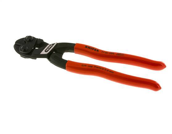 Alicates para cortar pernos Knipex 200 mm Mangos recubiertos de plástico