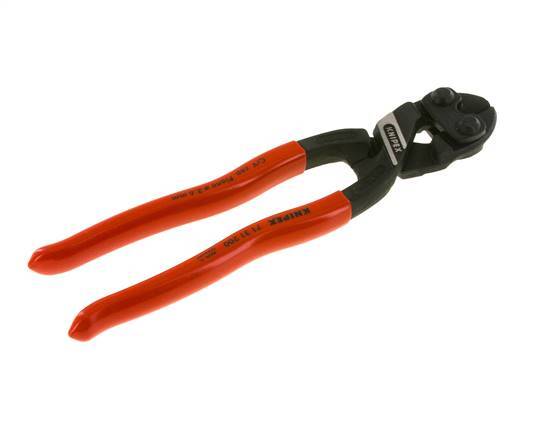 Alicates de corte de pernos Knipex 200 mm Mangos recubiertos de plástico con rebaje