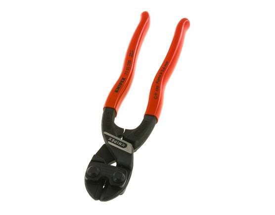 Alicates de corte de pernos Knipex 200 mm Mangos recubiertos de plástico con rebaje