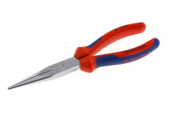 Alicates de punta recta Knipex de 200 mm con mangos de 2 componentes