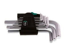 Wera Juego de llaves hexagonales de 9 piezas de 1,5 a 10 mm corto