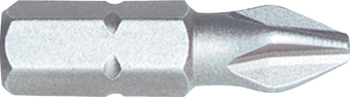 Wera PH1 Punta de destornillador Phillips de acero inoxidable 1/4" (6,3mm)