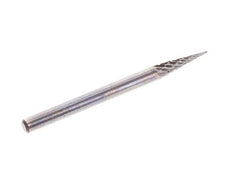 Fresa de carburo SKM de forma cónica de 3 mm