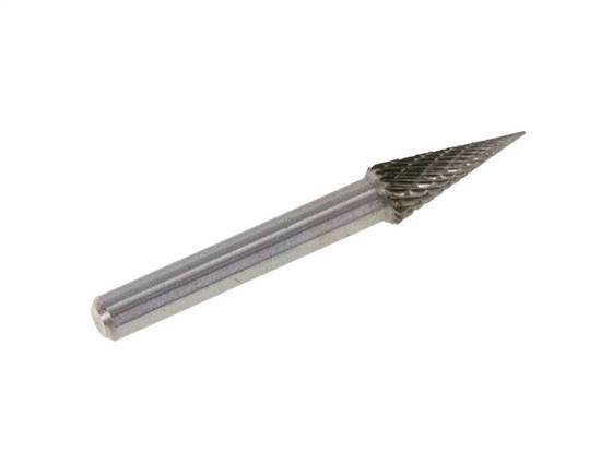 Fresa de carburo SKM con forma de cono puntiagudo de 8 mm