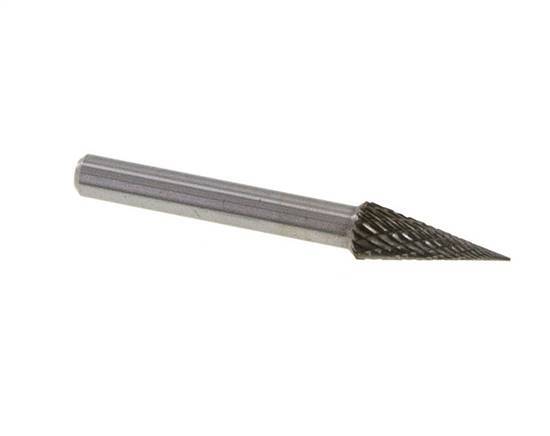 Fresa de carburo SKM con forma de cono puntiagudo de 8 mm