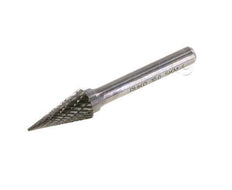 Fresa de metal duro SKM con forma de cono puntiagudo de 10 mm