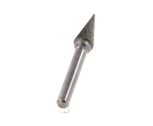 Fresa de metal duro SKM con forma de cono puntiagudo de 10 mm