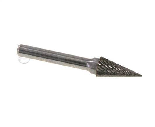 Fresa de metal duro SKM con forma de cono puntiagudo de 10 mm