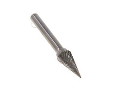 Fresa de metal duro SKM con forma de cono puntiagudo de 10 mm