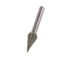 Fresa de metal duro SKM con forma de cono puntiagudo de 10 mm