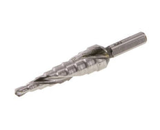 Broca escalonada HSS de RUKO con filo espiral tamaño 0/9