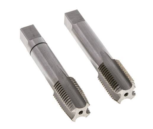 macho de rosca manual de 2 piezas M 16x1,50 Rosca fina (DIN 2181)