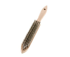Cepillo de alambre manual de 4 filas de alambre de acero inoxidable corrugado