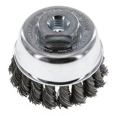 Cepillo de copa 65 mm (M 14X2) Alambre de acero 0,5 mm (18xtrenzado)