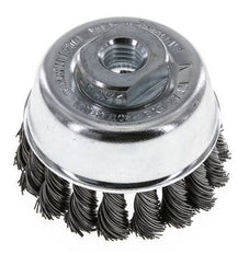 Cepillo de copa 65 mm (M 14X2) Alambre de acero 0,5 mm (18xtrenzado)