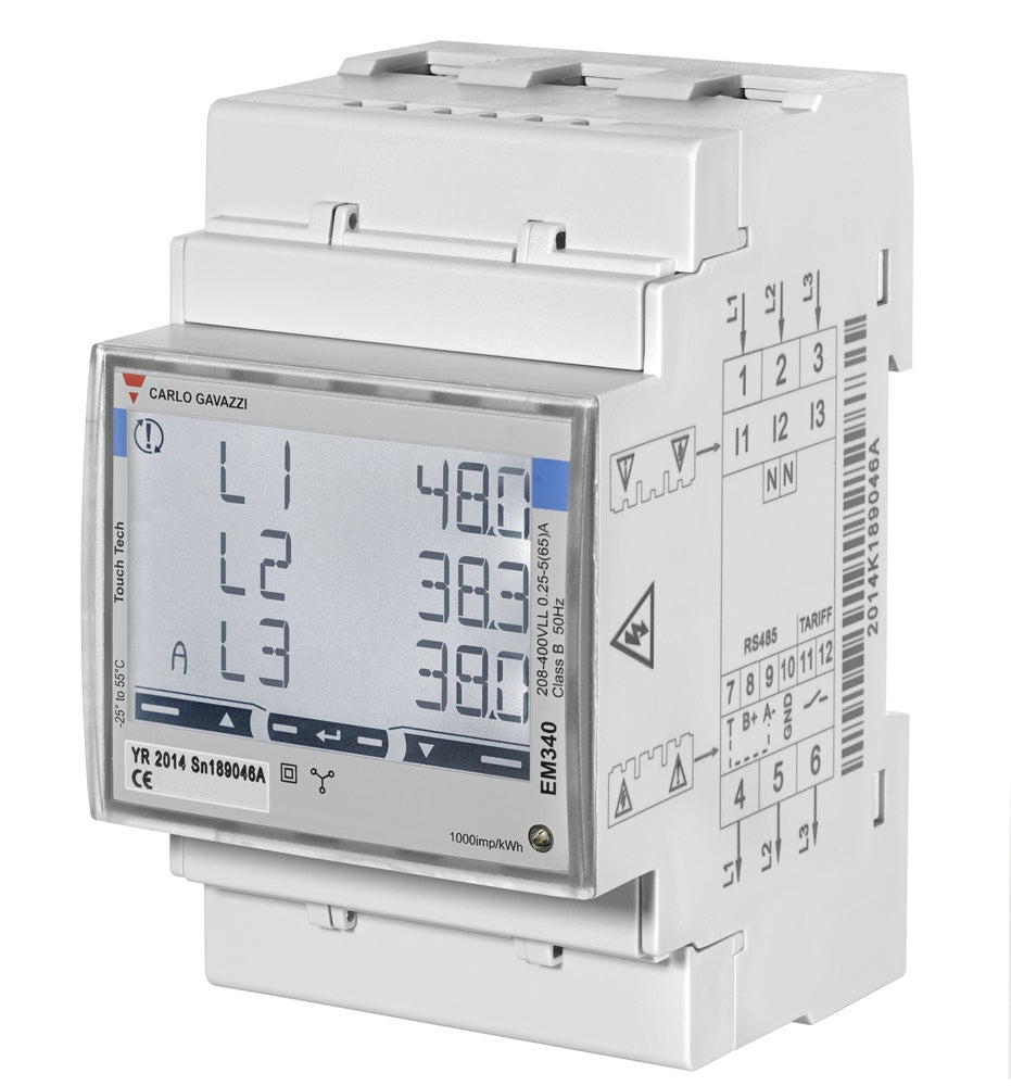 Carlo Gavazzi Electricity Meter - EM340DINAV23XO1X