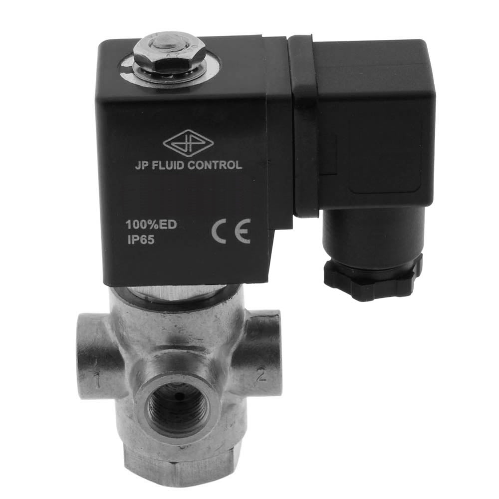 Válvula solenoide TP-DD 1/4'' 3/2 vías UN Acero inoxidable EPDM 0-0,8bar 12V DC