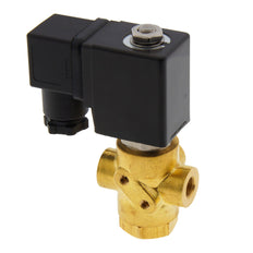 Electroválvula TP-DD 1/8'' 3/2 Vías UN Latón EPDM 0-4bar 12V DC