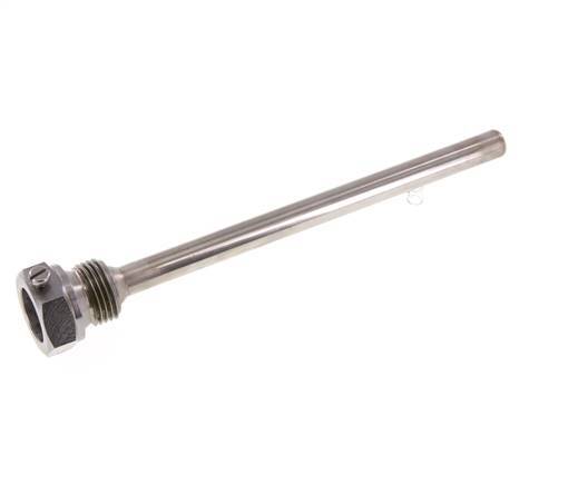 Termopozo de acero St35 G 1/2 pulgada para vástago de 160 mm Máx. 600°C y 25 barras