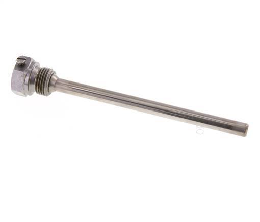 Termopozo de acero St35 G 1/2 pulgada para vástago de 160 mm Máx. 600°C y 25 barras