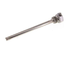 Termopozo de acero St35 G 1/2 pulgada para vástago de 160 mm Máx. 600°C y 25 barras