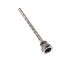 Termopozo de acero St35 G 1/2 pulgada para vástago de 160 mm Máx. 600°C y 25 barras