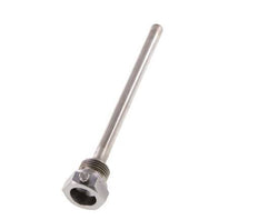 Termopozo de acero St35 G 1/2 pulgada para vástago de 160 mm Máx. 600°C y 25 barras