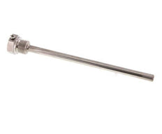 Termopozo de acero inoxidable G 1/2 pulg. fijado con pernos para vástago de 200 mm, máx. 600 °C y 25 bares