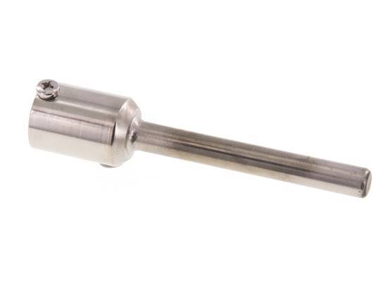 Termopozo de acero inoxidable de conexión soldada para vástago de 100 mm, máx. 600°C y 25 bares