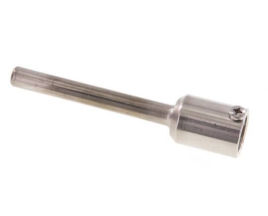 Termopozo de acero inoxidable de conexión soldada para vástago de 100 mm, máx. 600°C y 25 bares