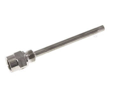 Termopozo de acero inoxidable G 1/2 pulgadas para vástago de 160 mm Máx. 600°C y 25 bares