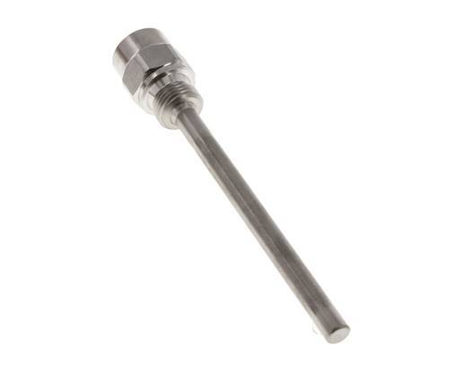 Termopozo de acero inoxidable G 1/2 pulgadas para vástago de 160 mm Máx. 600°C y 25 bares